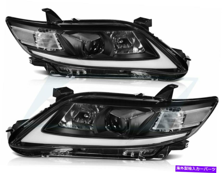 USヘッドライト Toyota Camry 2010-2011ヘッドライトアセンブリクロムフロントDRL LEDランプのペア Fits Toyota Camry 2010-2011 Headlights Assembly Chrome Front DRL LED Lamp Pair【並行輸入品】