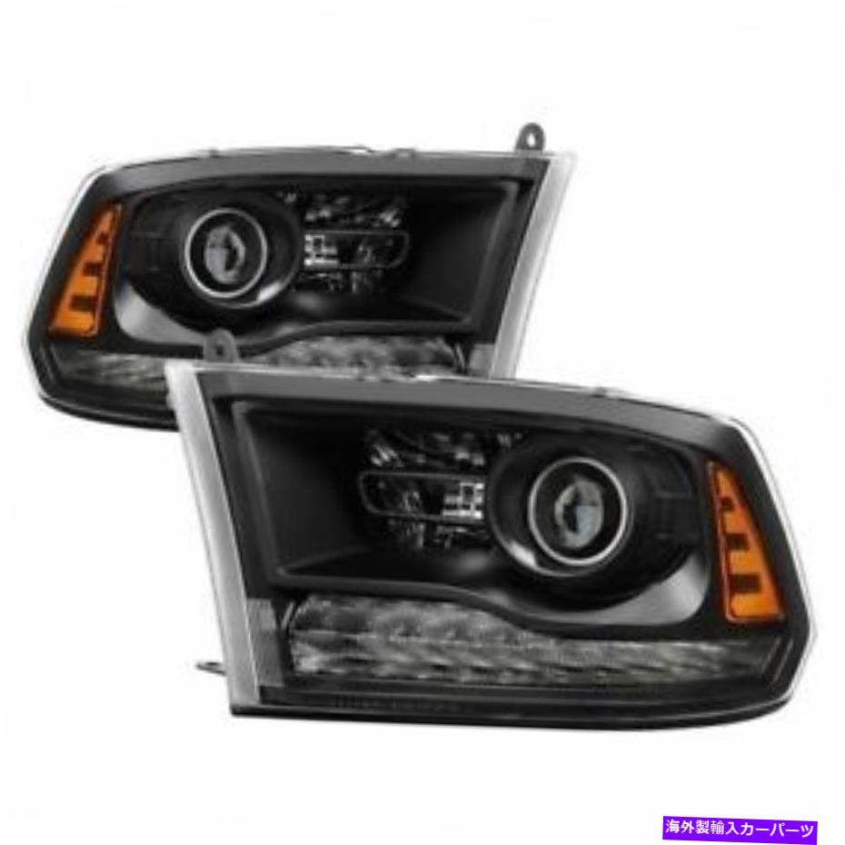 USヘッドライト スパイダー9040238プロジェクターヘッドライト2013-2017 Dodge Ramの2つのペアのセット Spyder 9040238 Projector Head Lights Set of 2 Pair for 2013-2017 Dodge Ram【並行輸入品】