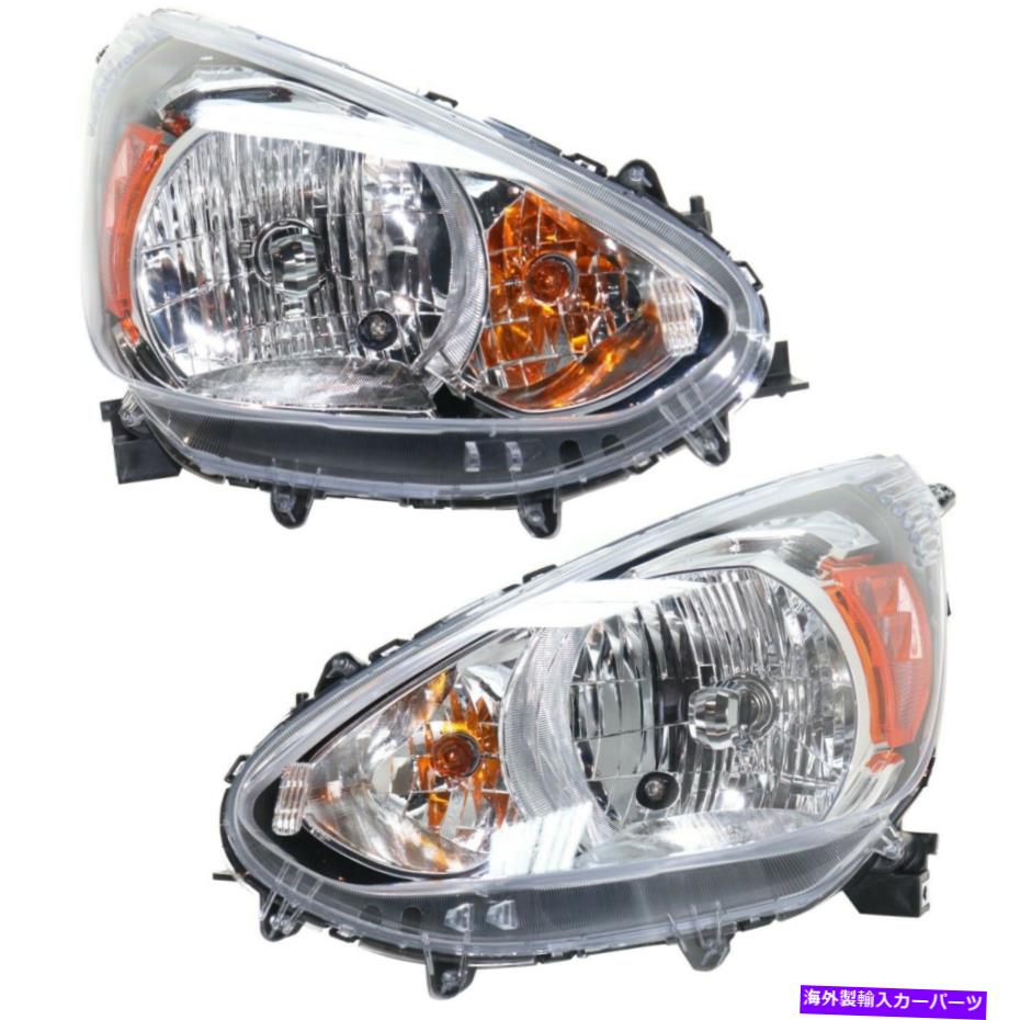 USヘッドライト 2014-2015三菱ミラージュペアドライバーと助手席側Capaのヘッドライト Headlight For 2014-2015 Mitsubishi Mirage Pair Driver and Passenger Side CAPA【並行輸入品】|Us Custom Parts Shop USDM