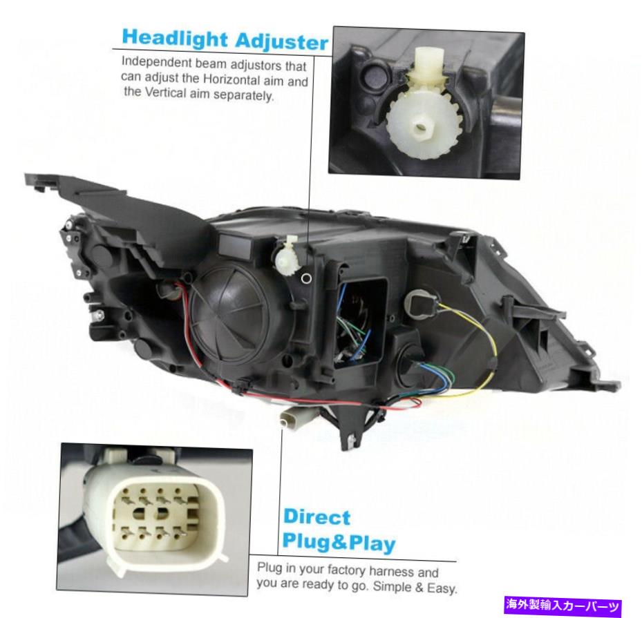 USヘッドライト 15~20のシボレーインパラHID LED Haloプロジェクターヘッドライトランプクロムドライバーが残っている For 15-20 Chevy Impala HID LED Halo Projector Headlight Lamp Chrome Driver Left【並行輸入品】｜Us Custom Parts Shop USDM