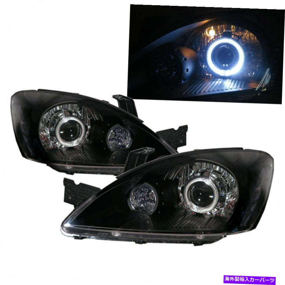 USヘッドライト Lancer 2003-2007 4D / 5DガイドLED Angel Eye Headlight Black US Mitsubishi LHD LANCER 2003-2007 4D/5D Guide LED Angel Eye Headlight Black US for Mitsubishi LHD【並行輸入品】|Us Custom Parts Shop USDM