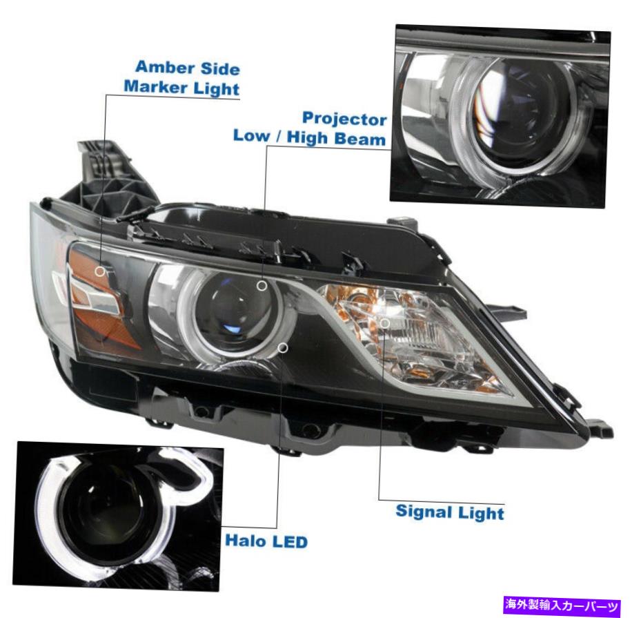 USヘッドライト 2015年から2020年のシボレーインパラHID LED Halo Chrome Projector Headlight Passenger RH For 2015-2020 Chevy Impala HID LED Halo Chrome Projector Headlight Passenger RH【並行輸入品】