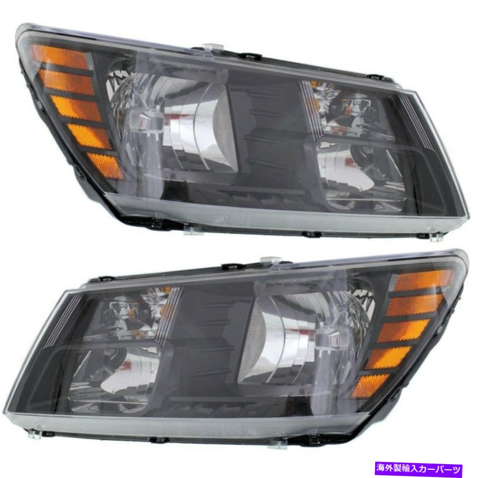 USヘッドライト 2014-2018 Dodge Journing Pair Driverと旅客サイドカーパのヘッドライト Headlight For 2014-2018 Dodge Journey Pair Driver and Passenger Side CAPA【並行輸入品】