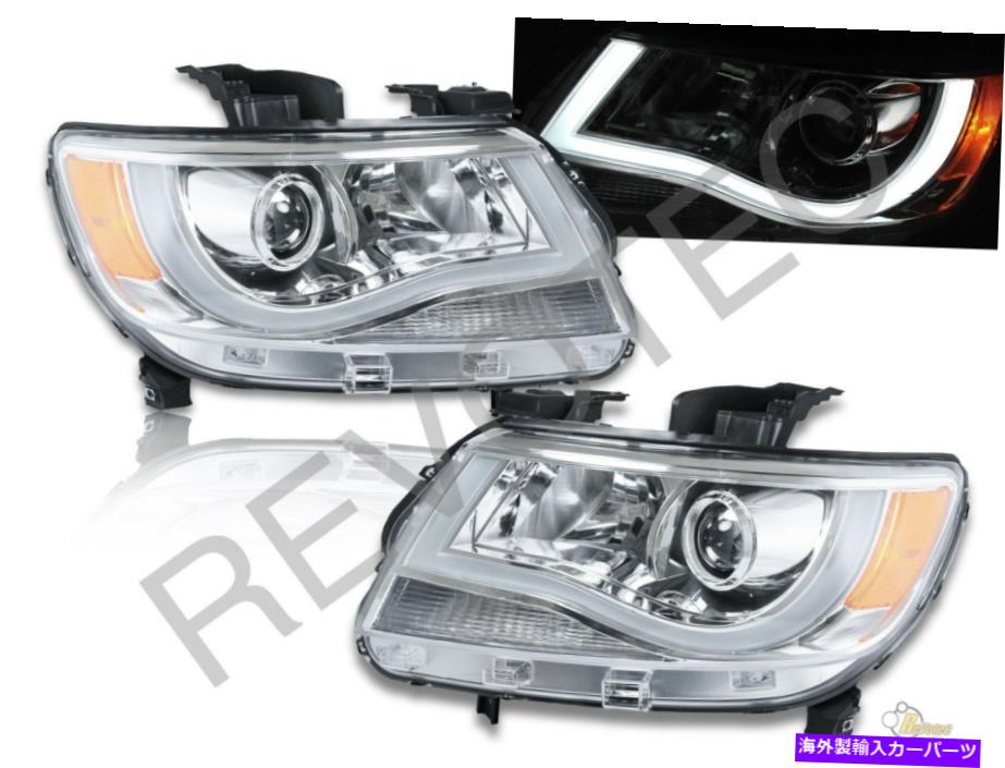 USヘッドライト 2015-2018 Chevy Colorado LEDの板スタイルのクロムプロジェクターヘッドライトRH + LH 2015-2018 Chevy Colorado LED Plank Style Chrome Projector Headlights RH + LH【並行輸入品】|Us Custom Parts Shop USDM
