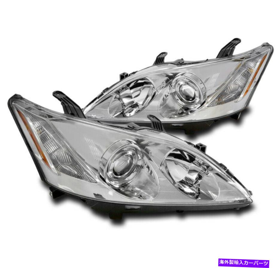 USヘッドライト 07 08 09 LEXUS ES350ハロゲンプロジェクターヘッドライトヘッドランプクローム左+右 For 07 08 09 Lexus ES350 Halogen Projector Headlights Headlamp Chrome Left+Right【並行輸入品】｜Us Custom Parts Shop USDM