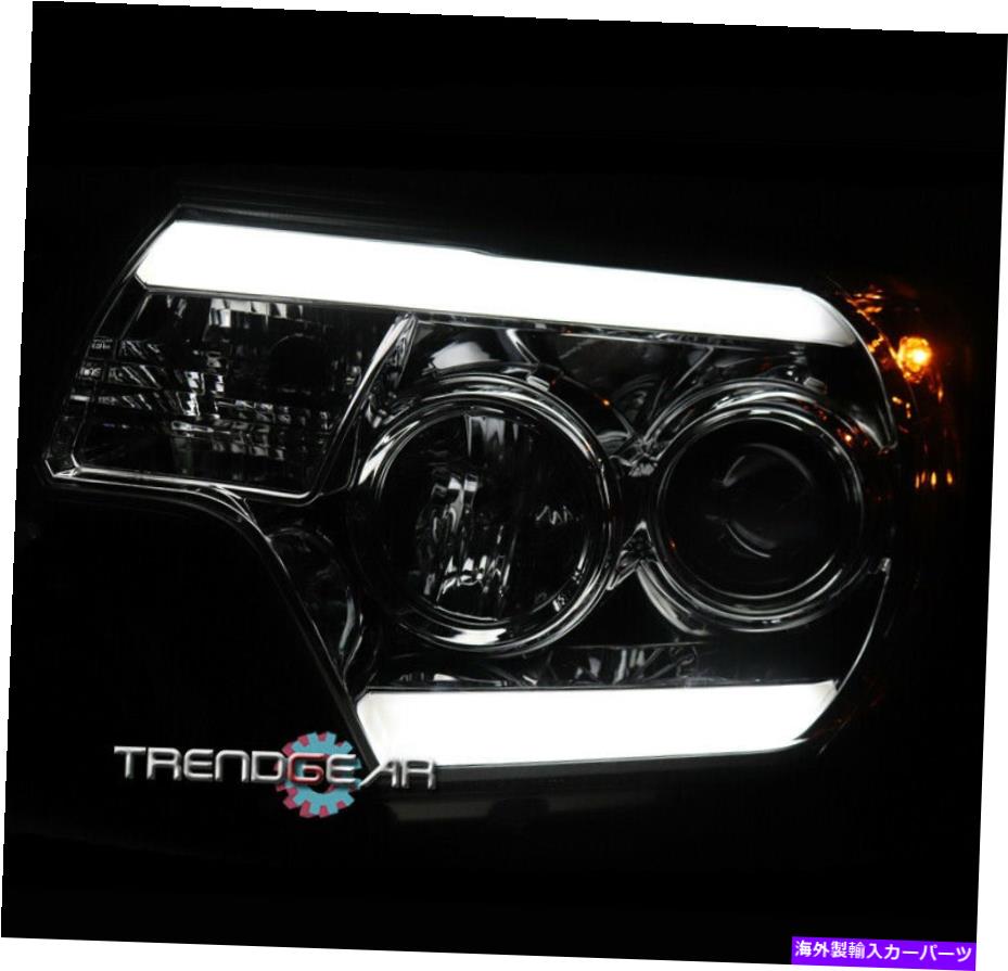 USヘッドライト 12 13 14 15トヨタタコマLED光学ストリッププロジェクターヘッドライトランプクロム FOR 12 13 14 15 TOYOTA TACOMA LED OPTIC STRIP PROJECTOR HEADLIGHTS LAMPS CHROME【並行輸入品】