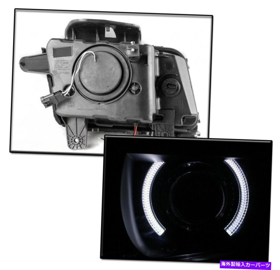 USヘッドライト 2010-13シボレーカマロBLK /煙CCFL Haloプロジェクターヘッドライトランプ+ 8000K HID FOR 2010-13 CHEVY CAMARO BLK/SMOKE CCFL HALO PROJECTOR HEADLIGHT LAMP +8000K HID【並行輸入品】