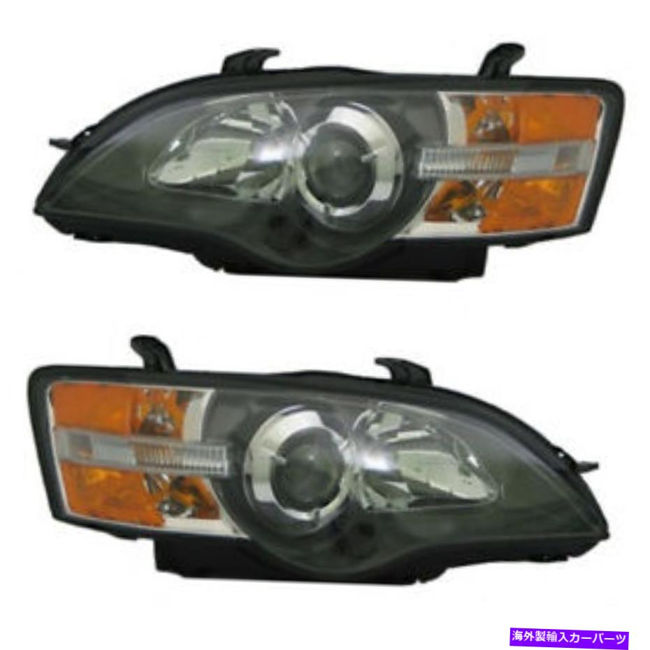 USヘッドライト 05-07レガシーヘッドライトヘッドランプフロントヘッドライトランプ左右サイドセットペア 05-07 Legacy Headlight Headlamp Front Head Light Lamp Left & Right Side Set PAIR【並行輸入品】
