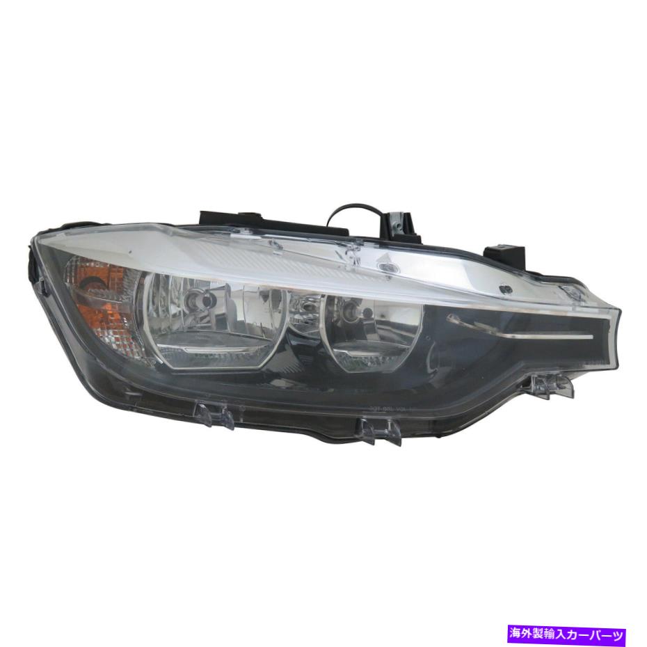USヘッドライト 2016-2017 BMW 3シリーズセダンの右側ハロゲンヘッドライト(W / Oロゴ) Right Side Halogen Headlight (w/o Logo) For 2016-2017 BMW 3 Series Sedan【並行輸入品】