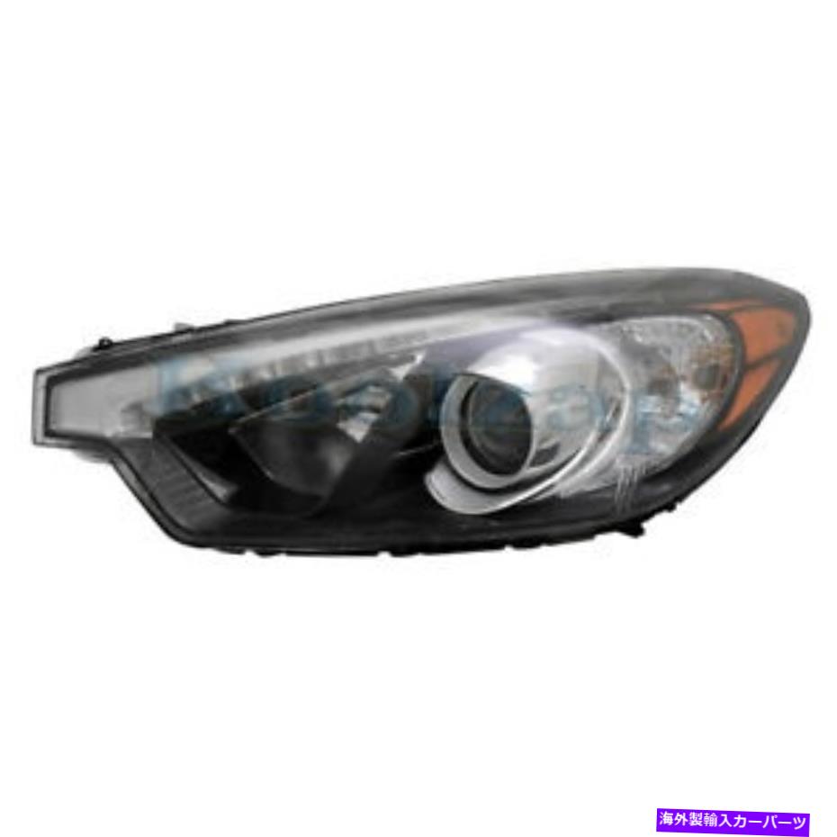 USヘッドライト 15-16 Forte / Forte5ヘッドライトヘッドランプハロゲンW / LED位置ランプ左側 For 15-16 Forte/Forte5 Headlight Headlamp Halogen w/LED Position Lamp Left Side【並行輸入品】
