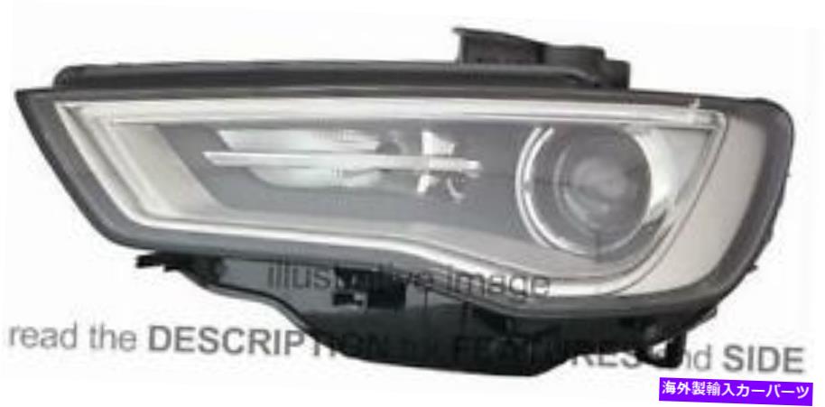 USヘッドライト LHDヘッドライトアウディA3 2012左側8V0941043C LHD Headlight Audi A3 2012 Left Side 8V0941043C【並行輸入品】