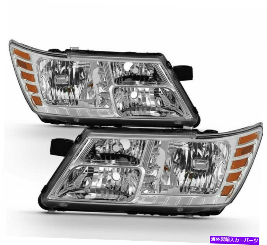 USヘッドライト 2009-2018 Dodge Journey Chrome /クリアハウジングヘッドライトヘッドランプ右+左 For 2009-2018 Dodge Journey Chrome/Clear Housing HeadLights HeadLamps Right+Left【並行輸入品】|Us Custom Parts Shop USDM
