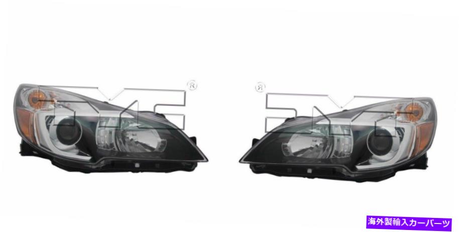 USヘッドライト 13-14 Subaru Legacy Outback(ブラック)ヘッドライトドライバー&旅客サイドLH + RH For 13-14 Subaru Legacy Outback (BLACK) Headlights Driver & Passenger Side LH+RH【並行輸入品】|Us Custom Parts Shop USDM