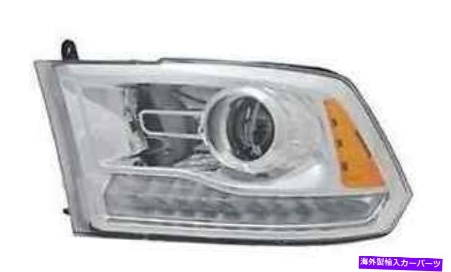 USヘッドライト プロジェクターヘッドライトアセンブリ左/運転者側フィット2013-2015 RAM 1500クロム Projector Headlight Assembly Left/Driver Side Fits 2013-2015 Ram 1500 Chrome【並行輸入品】