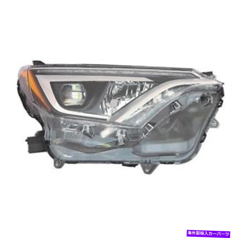 USヘッドライト TO2519190C新しい交換用LED旅客ヘッドライトアセンブリは2016-2018 RAV4フィット TO2519190C New Replacement LED Passenger Headlight Assembly Fits 2016-2018 RAV4【並行輸入品】|Us Custom Parts Shop USDM