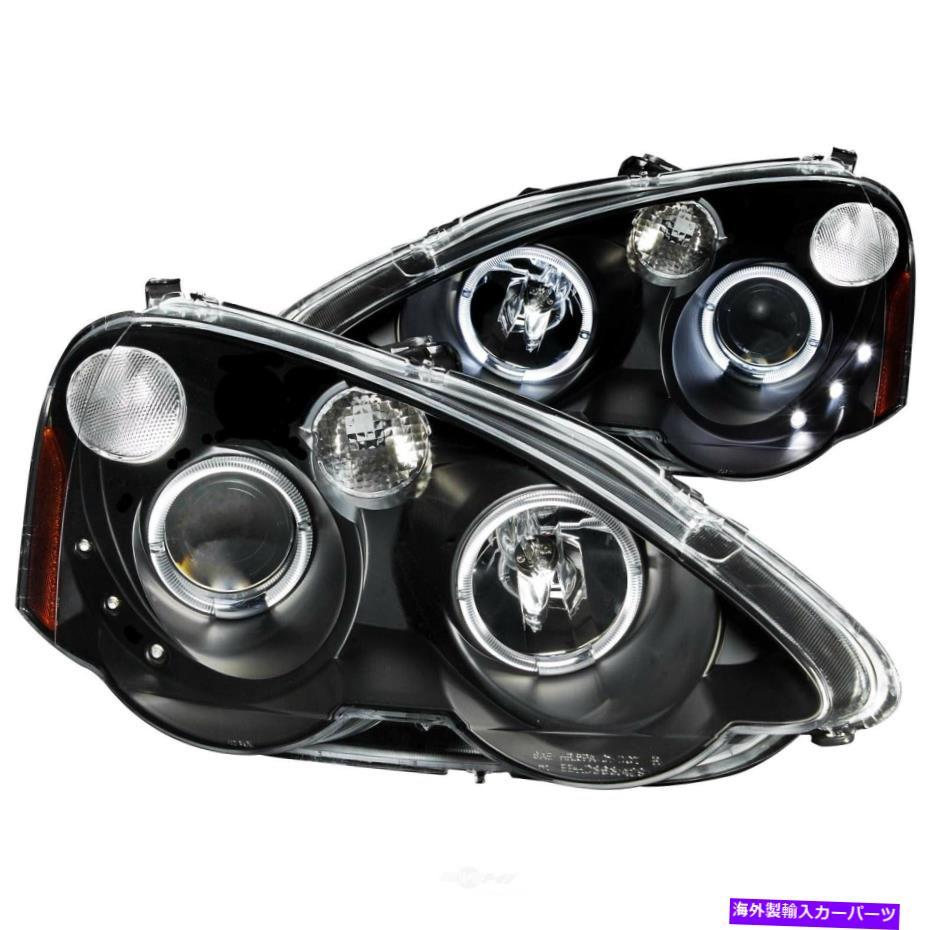 USヘッドライト ヘッドライトアセンブリ - プロジェクタークリアレンズLEDブラックAnzo Headlight Assembly-Projector Clear Lens Led Black with amber Reflectors Anzo【並行輸入品】