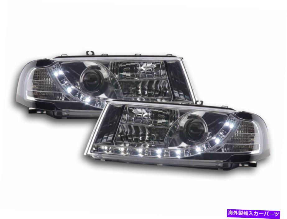 USヘッドライト クロムクリアカラーデイタイムLED DRLヘッドライト1U 01-04 CHROME clear color daytime LED DRL headlights for Octavia type 1U 01-04【並行輸入品】