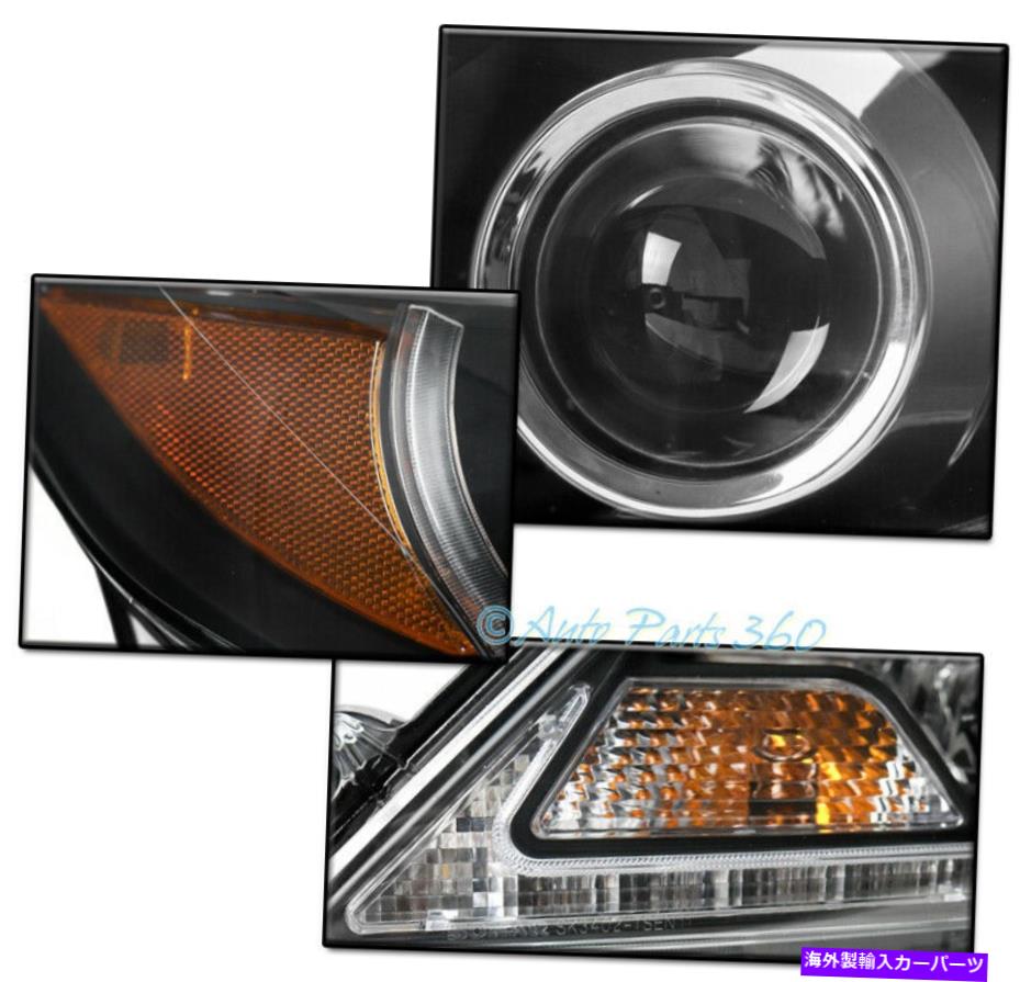 USヘッドライト 11-17トヨタシエナLEDブラックプロジェクターヘッドライトヘッドランプW / Blue Bumper DRL FOR 11-17 TOYOTA SIENNA LED BLACK PROJECTOR HEADLIGHT HEADLAMP W/BLUE BUMPER DRL【並行輸入品】