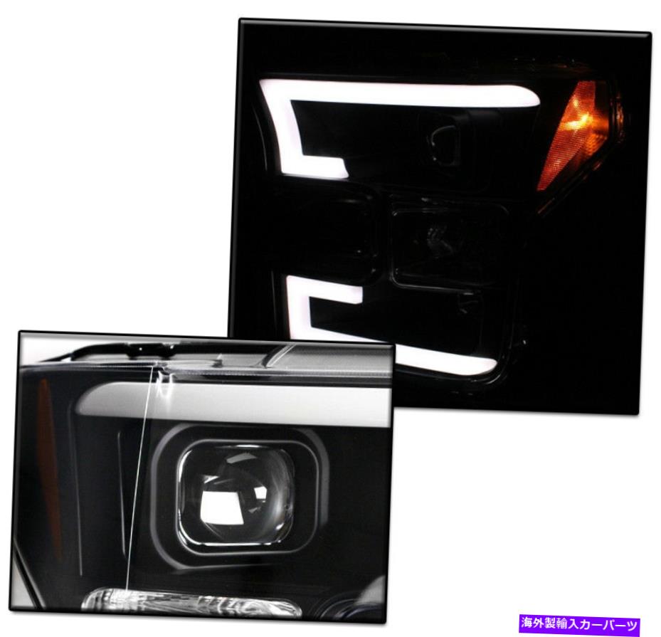 USヘッドライト 2015-2017フォードF-150ブラックDRL LEDプロジェクターヘッドライトヘッドランプ+ 10000K HID FOR 2015-2017 FORD F-150 BLACK DRL LED PROJECTOR HEADLIGHTS HEADLAMP+10000K HID【並行輸入品】