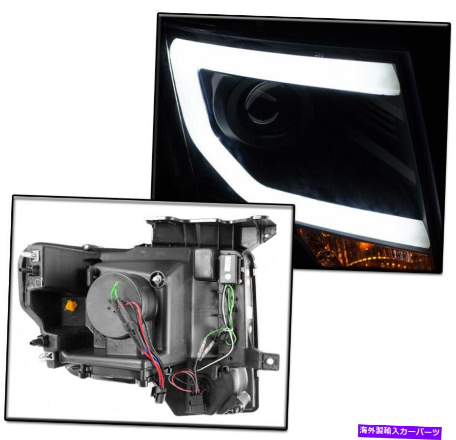 USヘッドライト FORD 2013-2014 F-150(HID版)LEDブラックプロジェクターヘッドライトW /ブルーDRLセット FORD 2013-2014 F-150 (HID VERSION) LED BLACK PROJECTOR HEADLIGHT W/BLUE DRL SET【並行輸入品】|Us Custom Parts Shop USDM
