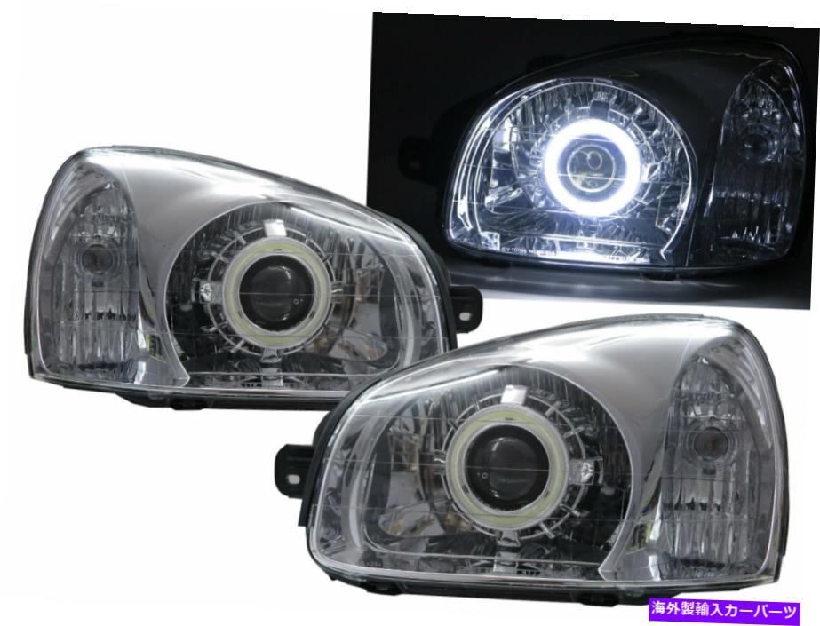 USヘッドライト Santa Fe SM MK1 00-06ワゴン5D COBプロジェクターヘッドライトChrome for Hyundai LHD Santa FE SM MK1 00-06 Wagon 5D COB Projector Headlight Chrome for HYUNDAI LHD【並行輸入品】｜Us Custom Parts Shop USDM