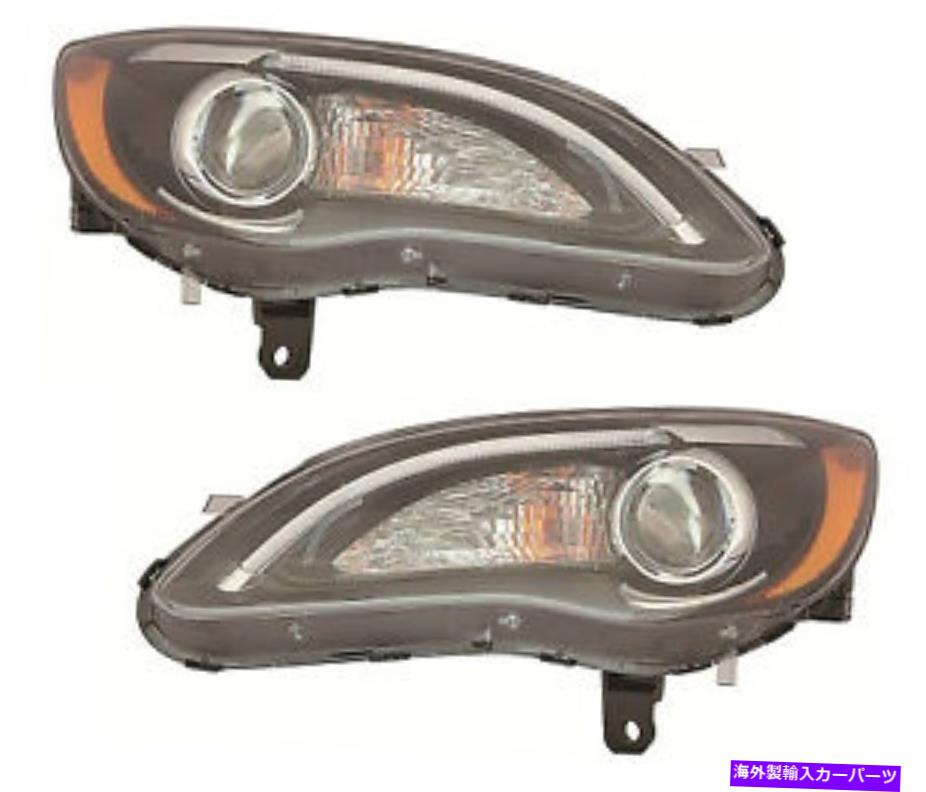 USヘッドライト 2011年2012 Chrysler 200 Corplible Headlightsペアセット For 2011 2012 Chrysler 200 Convertible Headlights Pair Set【並行輸入品】