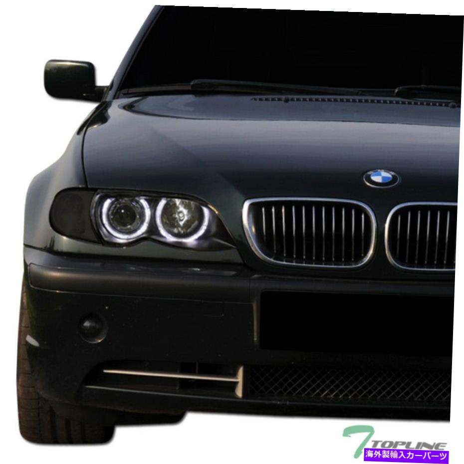 USヘッドライト 2002-2005 BMW E46 3シリーズセダンハロープロジェクターヘッドライトKS - BLK Topline For 2002-2005 Bmw E46 3-Series Sedan Halo Projector Headlights Ks - Blk【並行輸入品】|Us Custom Parts Shop USDM