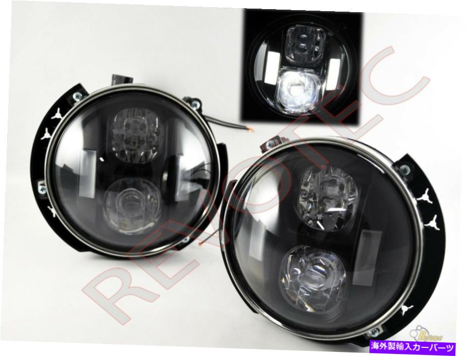 USヘッドライト 07-15ジープラングラーのためのブラックG2 6000K LED HI / LOWビームプロジェクターヘッドライト Black G2 6000K LED HI/LOW Beam Projector Headlights For 07-15 Jeep Wrangler【並行輸入品】