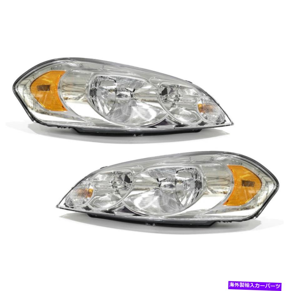 USヘッドライト OEM新しいヘッドライトランプアセンブリ右左セット06-07モンテカルロ06-16インパラ OEM NEW Head Light Lamp Assembly Right Left Set 06-07 Monte Carlo 06-16 Impala【並行輸入品】