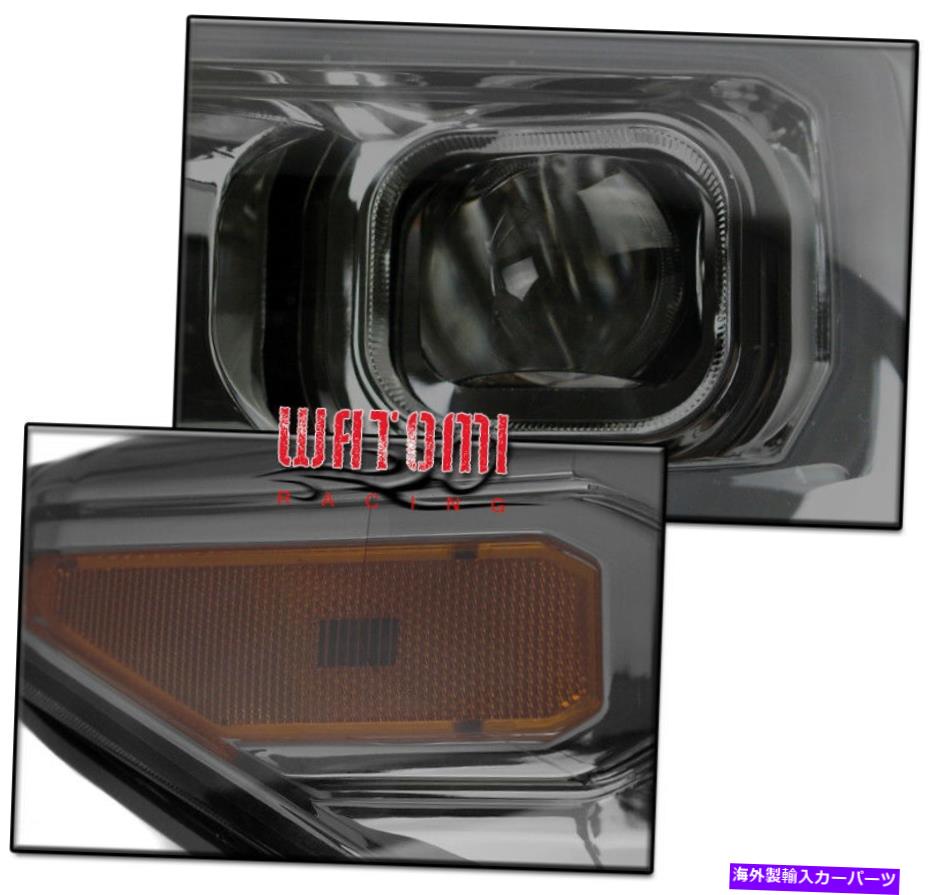 USヘッドライト 16~18トヨタタコマシーケンシャルLED DRLスモークプロジェクターヘッドライトヘッドランプ FOR 16-18 TOYOTA TACOMA SEQUENTIAL LED DRL SMOKE PROJECTOR HEADLIGHTS HEADLAMPS【並行輸入品】｜Us Custom Parts Shop USDM