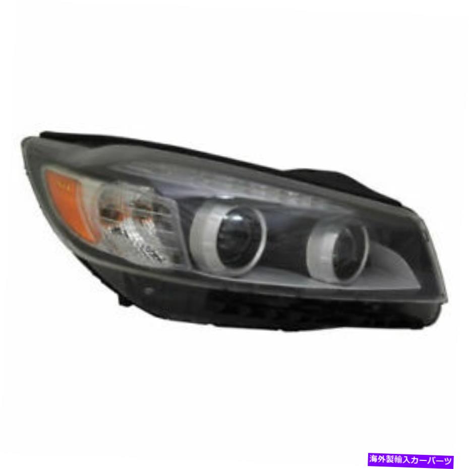 USヘッドライト jewelタイプLEDアクセントが付いているRH右前照灯ハロゲン2016 2018 Kia Sorento RH Right Headlamp Halogen With Jewel Type LED Accents fits 2016 2018 Kia Sorento【並行輸入品】
