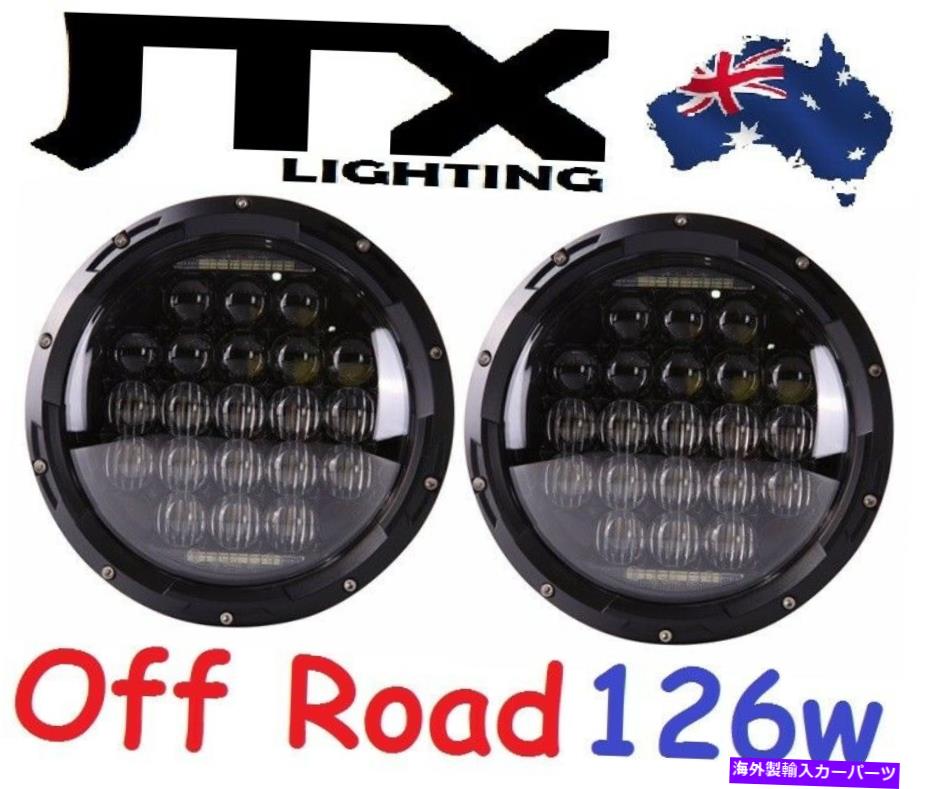 USヘッドライト JTX 7 "オフロードLEDヘッドライトDRL 126W PATROL GQ Y60フォードマーベリック JTX 7" Off Road LED Headlights DRL 126w for Nissan Patrol GQ Y60 Ford Maverick【並行輸入品】｜Us Custom Parts Shop USDM