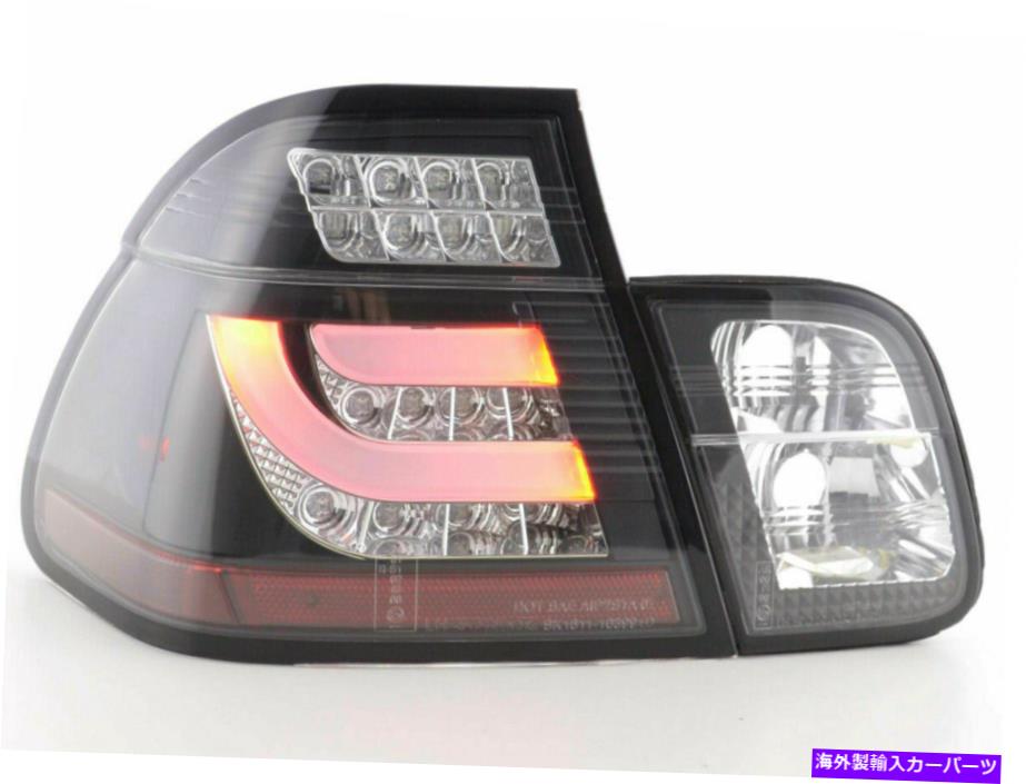 USヘッドライト LEDライトバーテールリアライトBMW E46セダン98-01のための黒のクリア色で設定 LED LightBar tail rear lights set in black clear color for BMW E46 sedan 98-01【並行輸入品】｜Us Custom Parts Shop USDM