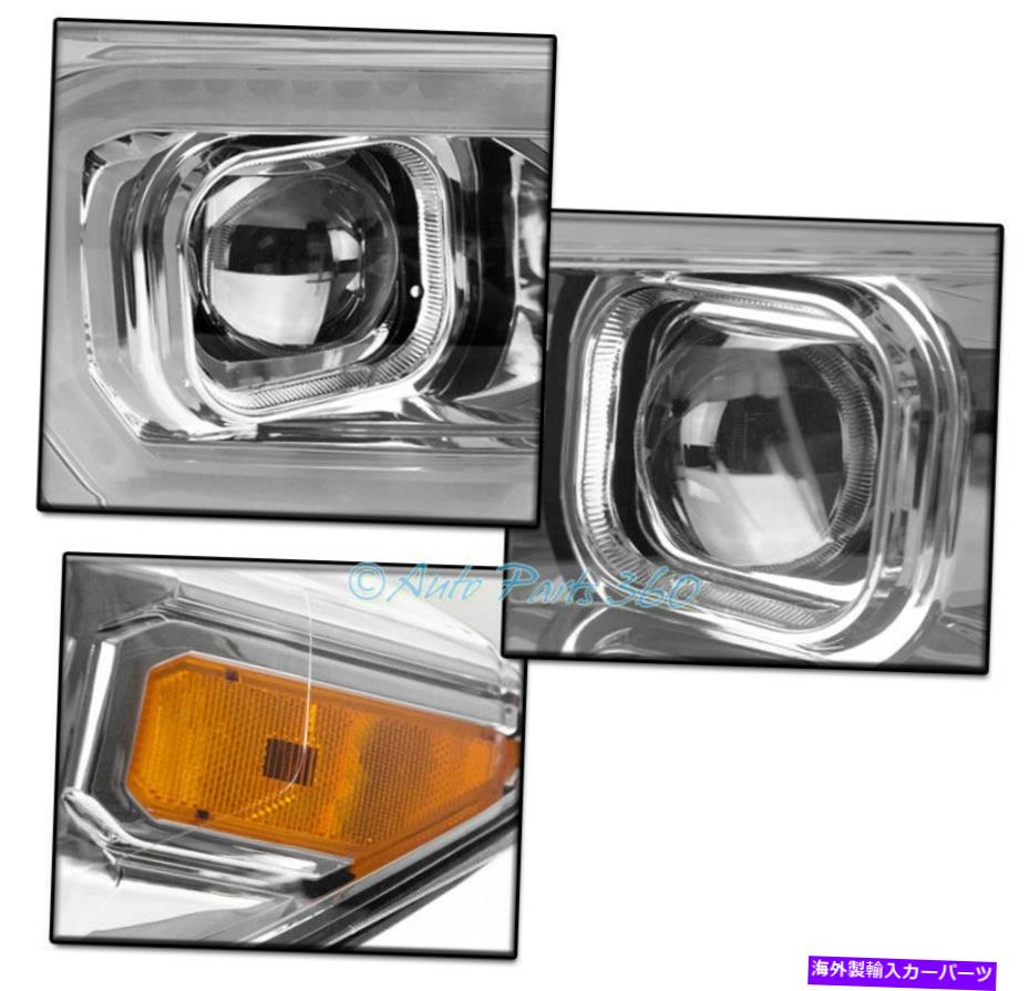 USヘッドライト 16~18トヨタタコマシーケンシャルLEDクロムプロジェクターヘッドライトランプW / DRLキット FOR 16-18 TOYOTA TACOMA SEQUENTIAL LED CHROME PROJECTOR HEADLIGHT LAMP W/DRL KIT【並行輸入品】|Us Custom Parts Shop USDM