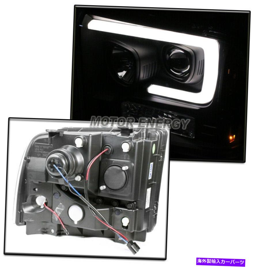 USヘッドライト 05-07フォードスーパーデューティLEDチューブプロジェクターヘッドライトブラックW / 50W 6KキセノンHID FOR 05-07 FORD SUPER DUTY LED TUBE PROJECTOR HEADLIGHT BLACK W/50W 6K XENON HID【並行輸入品】|Us Custom Parts Shop USDM