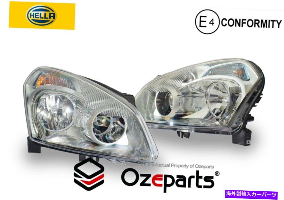 USヘッドライト 純正ペアLH + RHヘッドライトランプハロゲン用Nissan Dualis J10 S1 07~09 GENUINE Pair LH+RH Head Light Lamp Halogen For Nissan Dualis J10 s1 07~09【並行輸入品】
