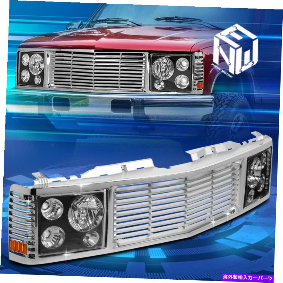 USヘッドライト 94-00シボレーGMC C / K C10 Yukon Tahoe 3PCクロームグリルサイドマーカーヘッドライト For 94-00 Chevy GMC C/K C10 Yukon Tahoe 3Pc Chrome Grille Side Marker Headlights【並行輸入品】｜Us Custom Parts Shop USDM