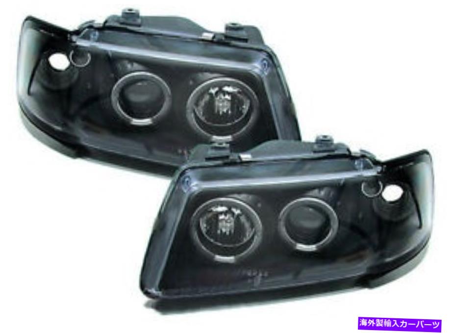 USヘッドライト Audi A3 8L 96-00のための天使の目が付いている黒い透明仕上げプロジェクターのヘッドライト Black clear finish projector headlights with angel eyes for Audi A3 8L 96-00【並行輸入品】|Us Custom Parts Shop USDM