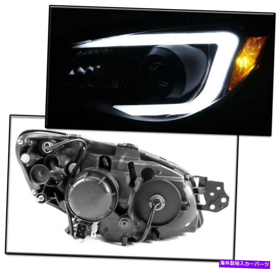 USヘッドライト 2006年2007年Subaru Imperza WRXブラック/スモークプロジェクターLEDヘッドライトランプ+ DRL FOR 2006 2007 SUBARU IMPREZA WRX BLACK/SMOKE PROJECTOR LED HEADLIGHTS LAMPS +DRL【並行輸入品】