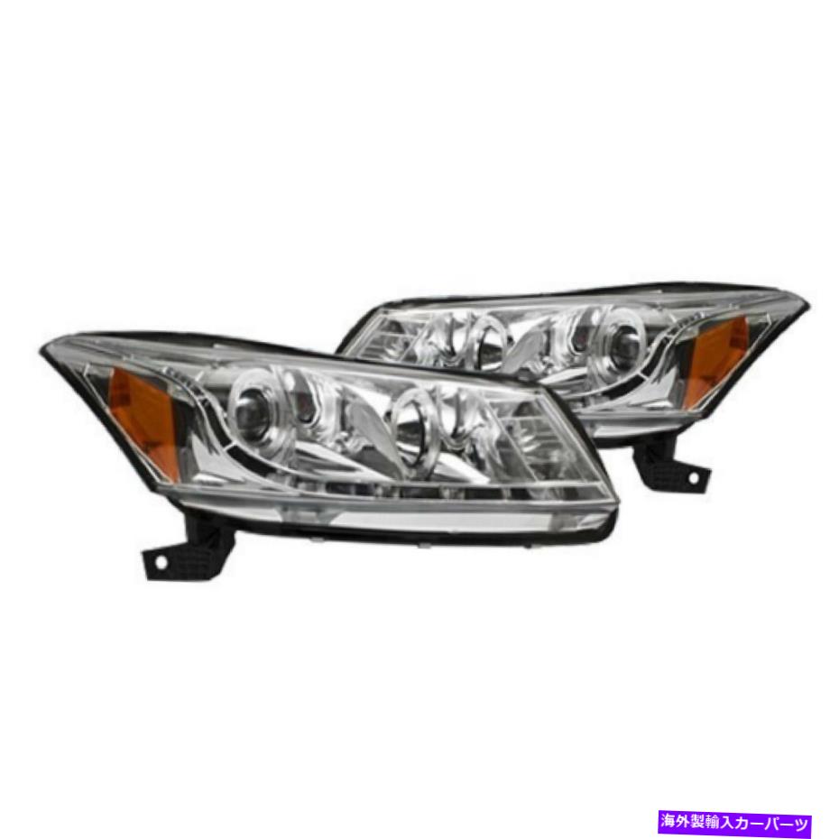 USヘッドライト IPCW CWS-716C2 Chrome Halo H1プロジェクターヘッドライトW /駐車場LED IPCW CWS-716C2 Chrome Halo H1 Projector Headlights w/ Parking LEDs for Accord【並行輸入品】