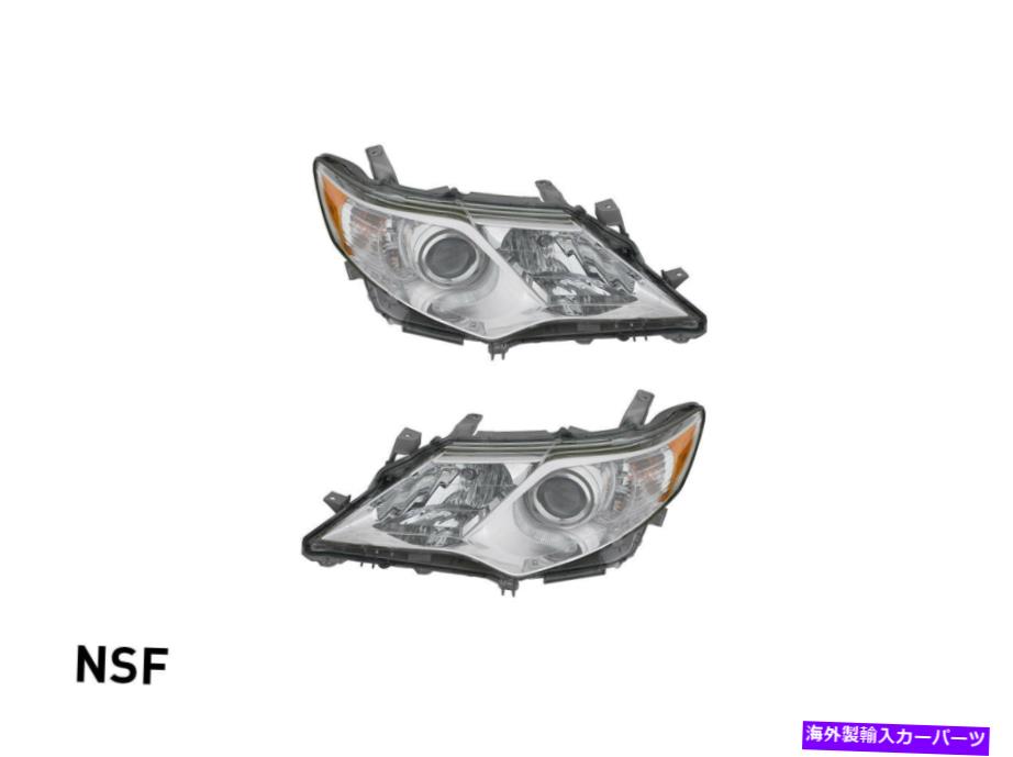 USヘッドライト 12-14トヨタカムリL / LE / XLE /ハイブリッドヘッドランプ左+右セットNSF Headlight For 12-14 Toyota Camry L/LE/XLE/Hybrid Headlamp Left+Right Set NSF【並行輸入品】