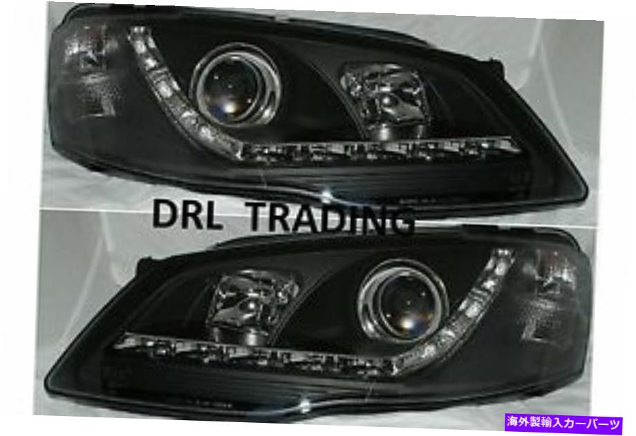 USヘッドライト フォードフェアモントBF MK II GHIA DRLスタイルLEDプロジェクターブラックヘッドライト新しいデザイン FORD FAIRMONT BF Mk II GHIA DRL Style LED Projector Black Headlights New Design【並行輸入品】