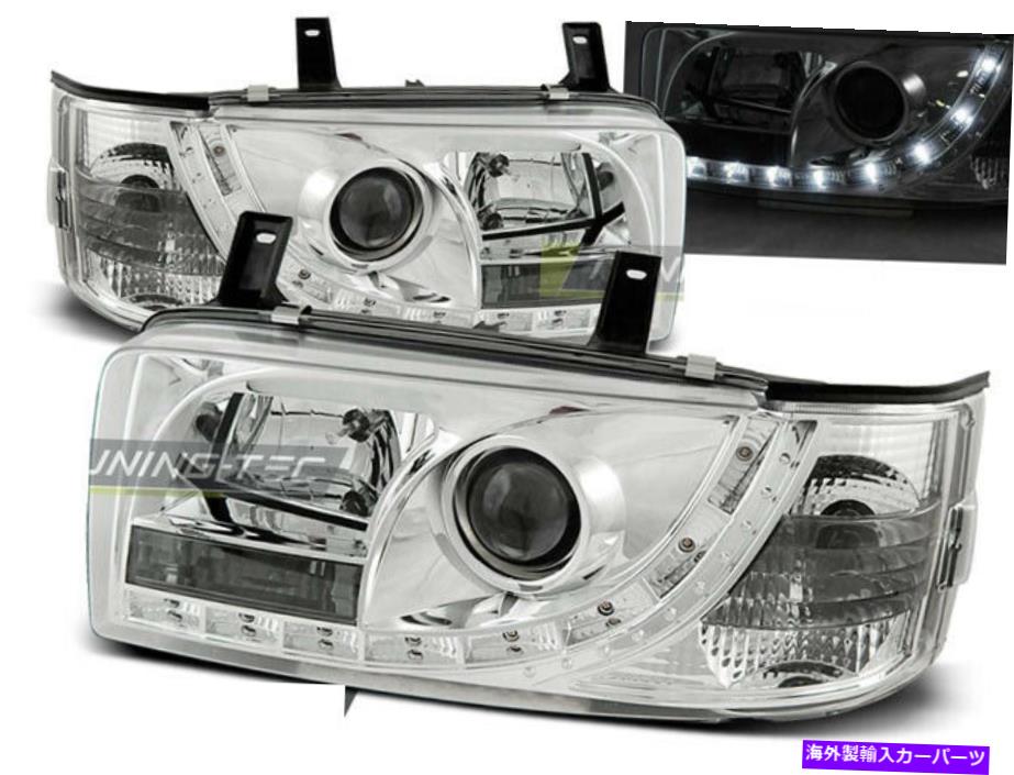 USヘッドライト Headlights LED DRL VW T4 90-03トランスポーターの日光Chrome Freeship US Headlights LED DRL Look for VW T4 90-03 TRANSPORTER Daylight Chrome FreeShip US【並行輸入品】|Us Custom Parts Shop USDM