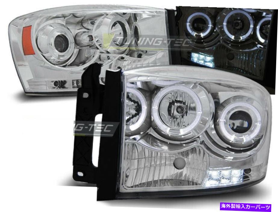 USヘッドライト Dodge Ram 06-08天使の目Chrome-Valonheittimet LPDO05WL Xino US Dodge RAM 06-08 Angel Eyes Chrome-valonheittimet LPDO05WL XINO US【並行輸入品】｜Us Custom Parts Shop USDM