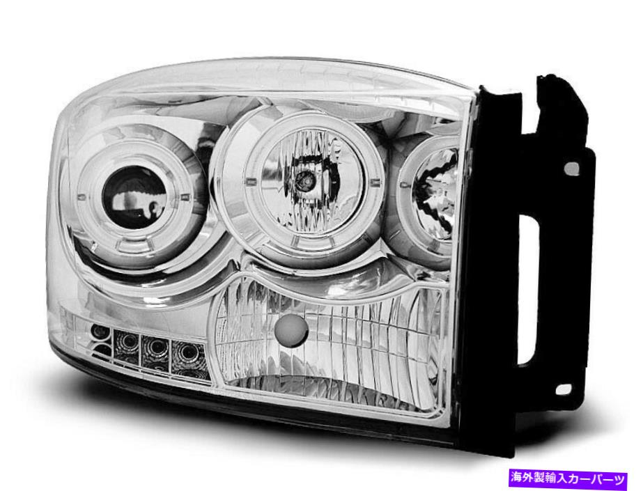 USヘッドライト Forlygter Til Dodge Ram 06-08 Angel Eyes Chrome Forsendelse LPDO05WM Xino Forlygter til Dodge RAM 06-08 Angel Eyes Chrome Gratis forsendelse LPDO05WM XINO【並行輸入品】|Us Custom Parts Shop USDM