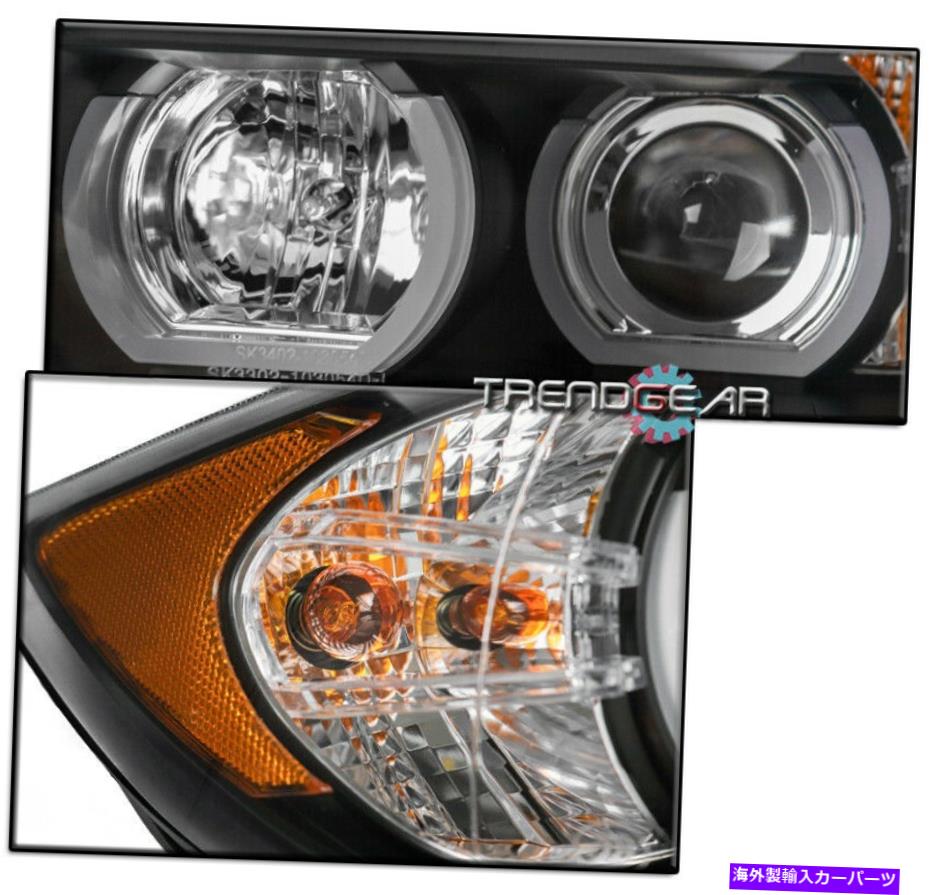 USヘッドライト 2006-2008 BMW E90 3シリーズ（HID）HaloブラックプロジェクターヘッドライトW /バンパーDRL FOR 2006-2008 BMW E90 3-SERIES (HID) HALO BLACK PROJECTOR HEADLIGHT W/BUMPER DRL【並行輸入品】