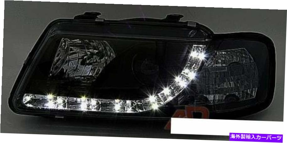 USヘッドライト Hovedlyskastere LED DRL SE Etter VW Passat 5B 3B 96-00日光Freeshi LP Hovedlyskastere LED DRL Se etter VW PASSAT 5B 3B 96-00 Daylight Black FreeShi LP【並行輸入品】