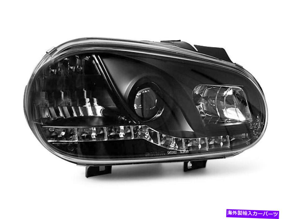 USヘッドライト Forlygter LED DRL SE EFTER VW GOLF 4 IV 97-03 Dagslys Sort Gratis ForsEndelse LP Forlygter LED DRL Se efter VW GOLF 4 IV 97-03 dagslys Sort Gratis forsendelse LP【並行輸入品】|Us Custom Parts Shop USDM
