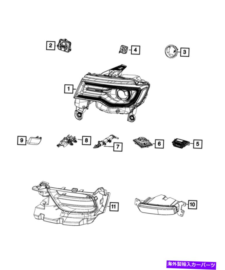 USヘッドライト 本物のMOPARヘッドランプレベリングモジュールは68248627aaを残しました Genuine MOPAR Headlamp Leveling Module Left 68248627AA【並行輸入品】
