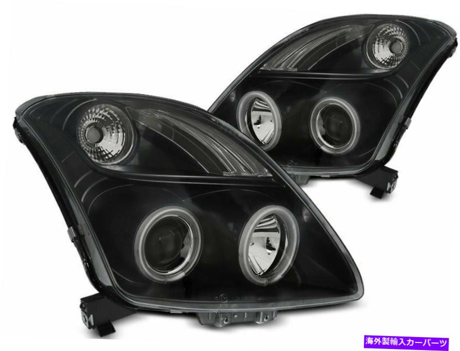 USヘッドライト スズキスイフトのためのProjektorlyslys 05-10天使の目ccflブラックFreeship lpsi06wn x Projektorlyslys for Suzuki Swift 05-10 Angel Eyes CCFL Black FreeShip LPSI06WN X【並行輸入品】｜Us Custom Parts Shop USDM